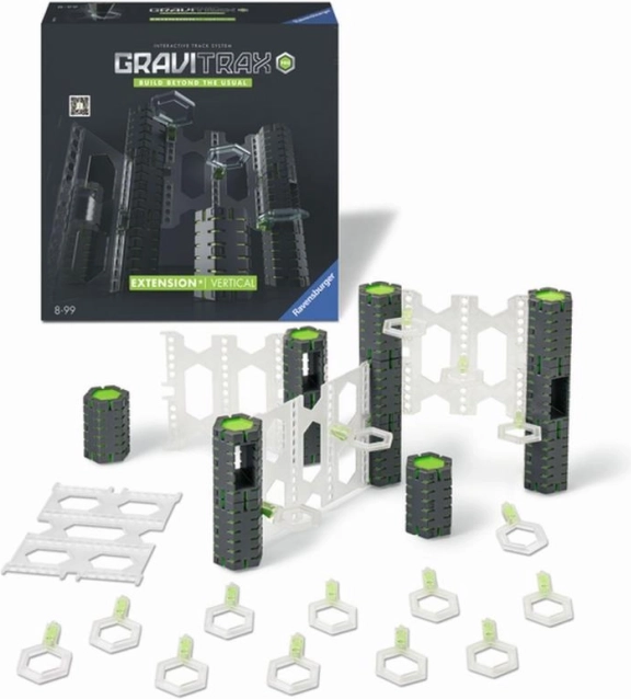 GraviTrax PRO Vertical – разширителен комплект за изграждане на многонивелни топчести писти