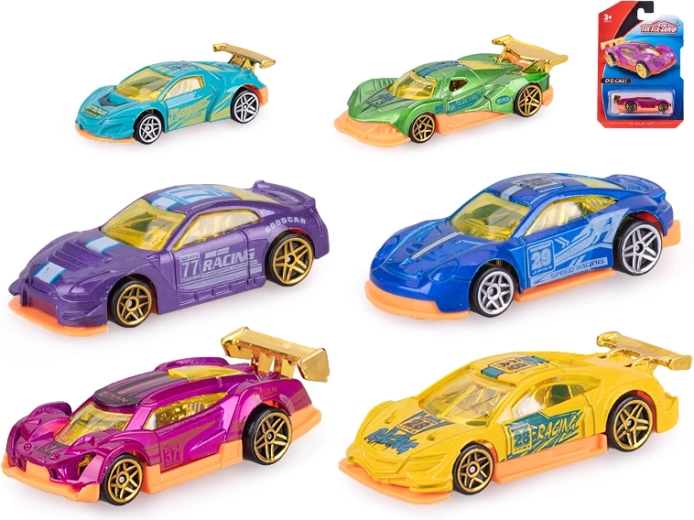 8 cm Racing Car with Freewheel – Metal and Plastic