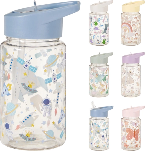 Children's drinking bottle with straw 400/450 ml - 1 piece