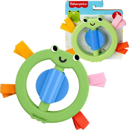 Fisher-Price сензорна пръстеновидна дрънкалка жабка