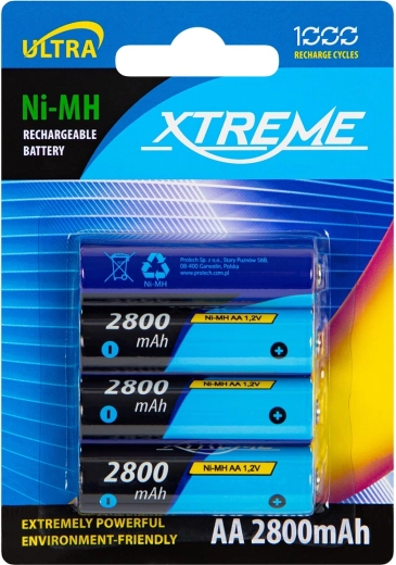Акумулаторни батерии AA NiMH 2800 mAh Xtreme - 4 бр.