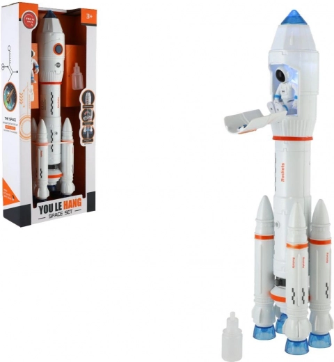 Играчка ракета с пара, светлини и звуци 36 см
