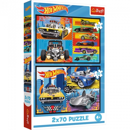 Пъзел 2x70 Коли Hot Wheels