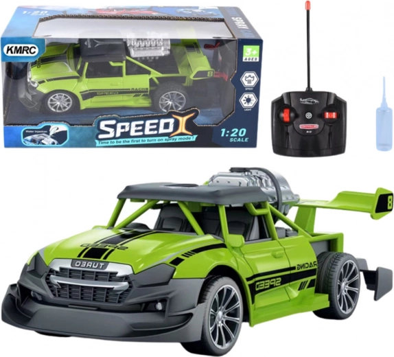 RC car 1:20 with lights and smoke effect – green