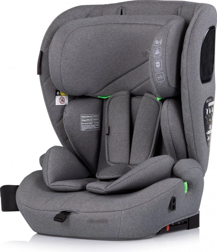 Chipolino Tycoon i-Size Car Seat 76–150 cm with ISOFIX, Grey