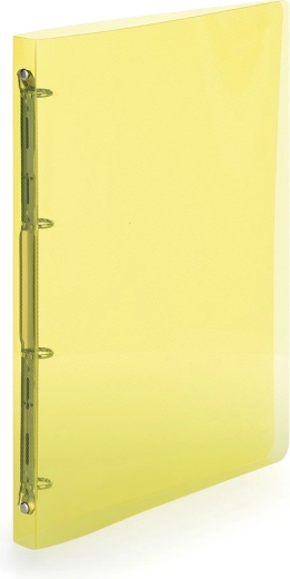 Yellow A4 Binder with 4-ring Mechanism