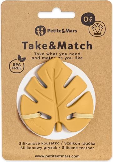 Petite&Mars silicone teether Take&Match intense ochre