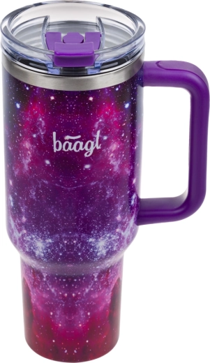 Baagl B-cup Galaxy insulated tumbler with straw 1.18 l