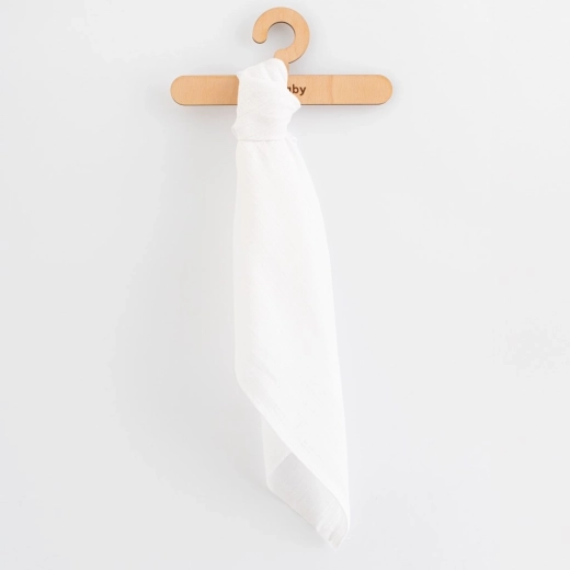 Платнени памучни пелени New Baby STANDARD 80 × 80 см, 10 бр., бели