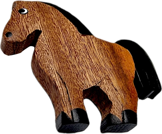 Wooden Horse Magnet – Handcrafted Decoration from Natural Wood