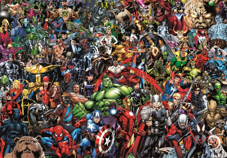 Колекционерски пъзел 1000 части Compact Puzzle Marvel