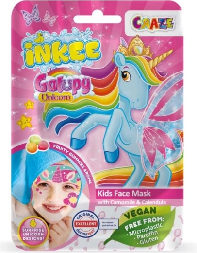 Inkee Unicorn Galupy Fabric Face Mask
