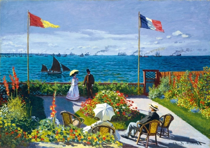 Bluebird puzzle Garden in Sainte-Adresse 1000 pieces