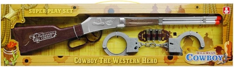 Kids' rifle with sound and handcuffs