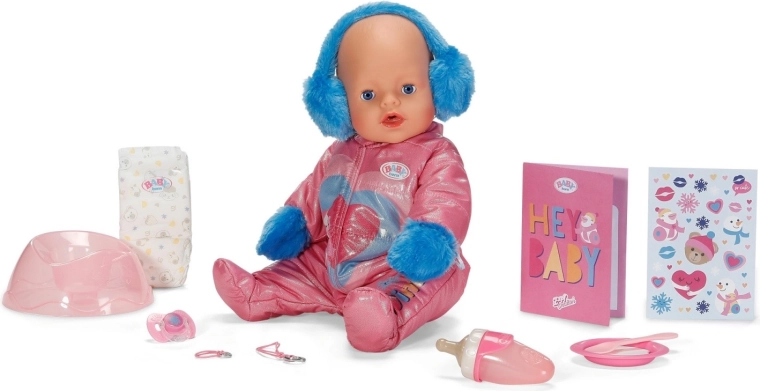 Realistic baby-care play