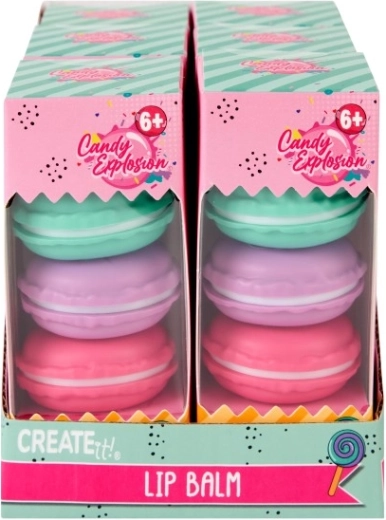 Балсам за устни макарони candy 3 бр. create it!