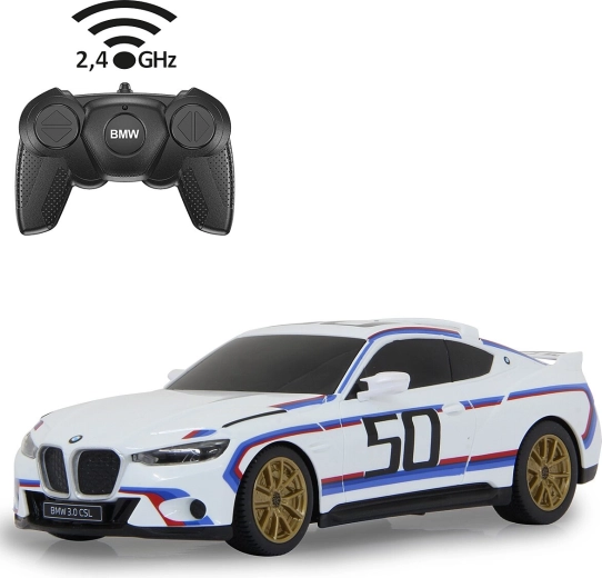 Радиоуправляем автомобил JAMARA BMW 3.0 CSL 1:24, бял