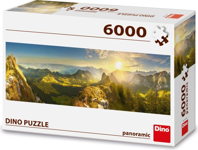 Panoramic Swiss landscape