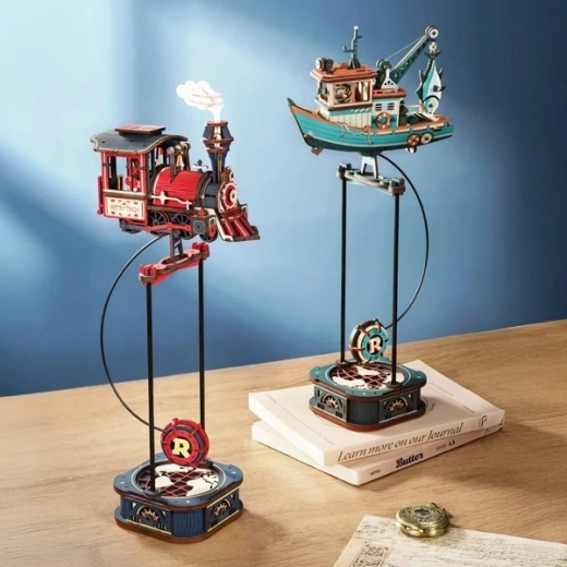 Laser-cut parts, glue-free assembly