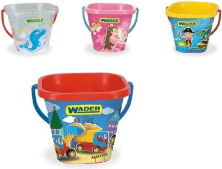 Wader square sand bucket IML 2 l - 1 piece