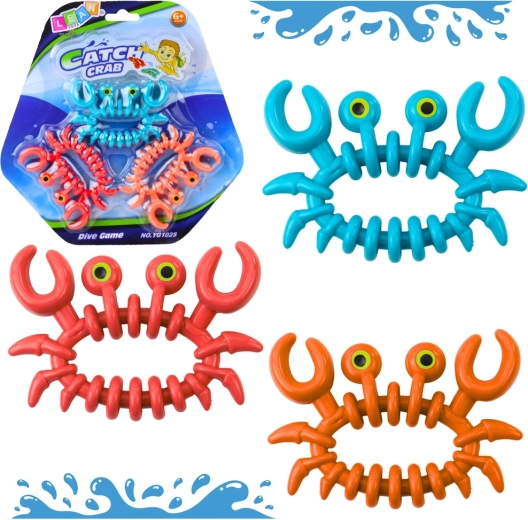 Комплект цветни раци за вода CATCH CRAB – игра за гмуркане, 3 бр.