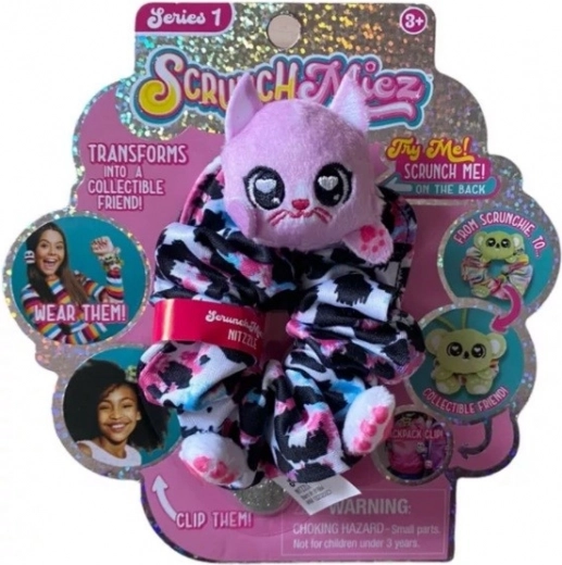 Plush Shimmer Scrunchie and Animal 2-in-1 SCRUNCHMIEZ Shimmer Series
