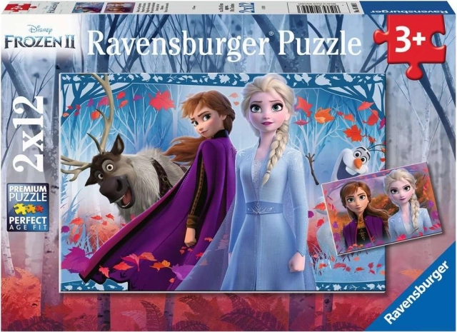 RAVENSBURGER Puzzle Frozen 2, 2x12 pieces