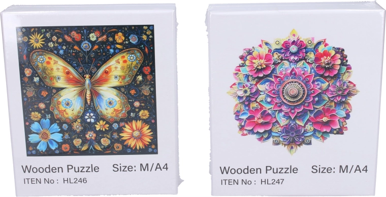 A4 format for comfortable puzzling