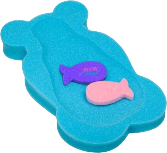 Пенеста подложка за къпане NEW BABY Basic мече синя