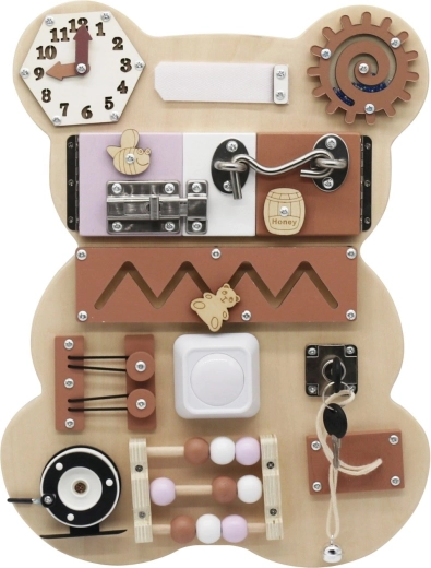 Montessori Busy Board Bear 10-in-1 Baby Mix