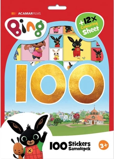 Bing coloring set with stickers (more than 100 pcs)