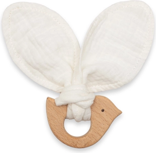Детско гризалце с птичка NEW BABY Bird white