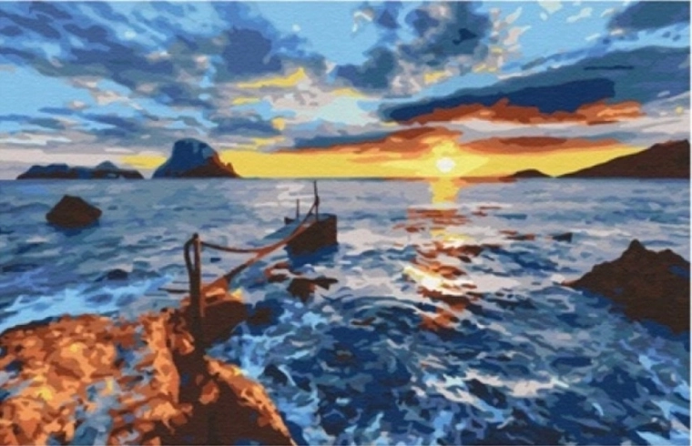 NORIMPEX Paint by Numbers Sea 40 × 50 cm