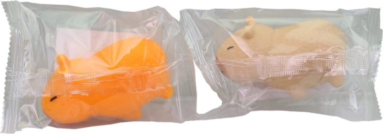 Individually wrapped pieces in various colors