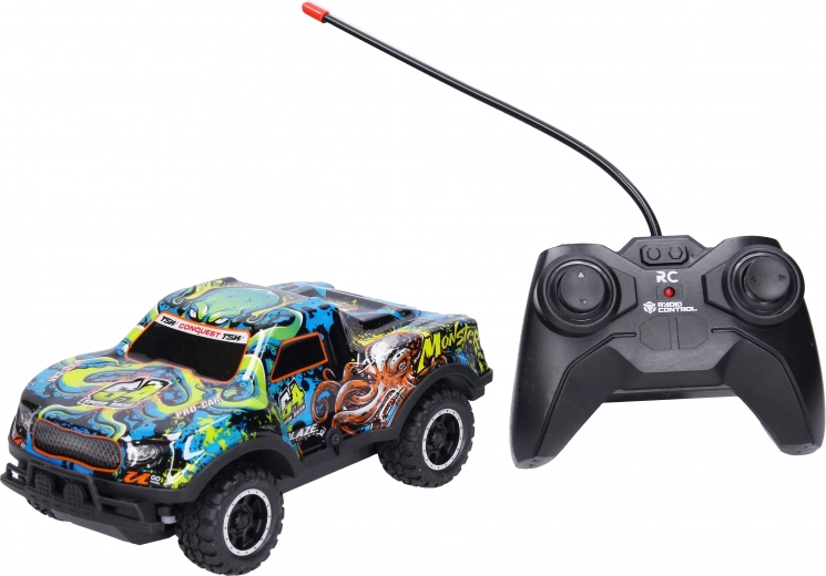 RC off-road car with remote control 17 cm