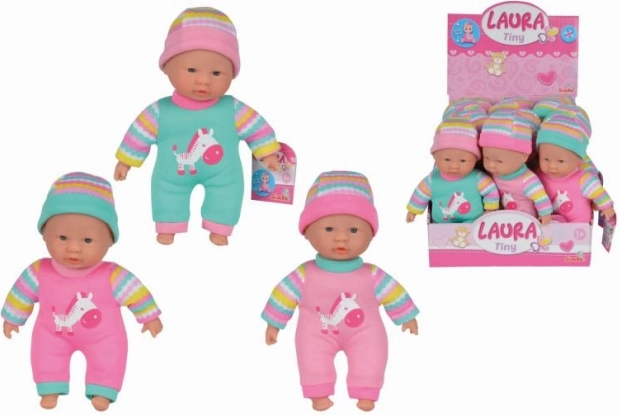 Simba Tiny Laura Baby Doll with Soft Body 20 cm, Assorted - 1 Piece