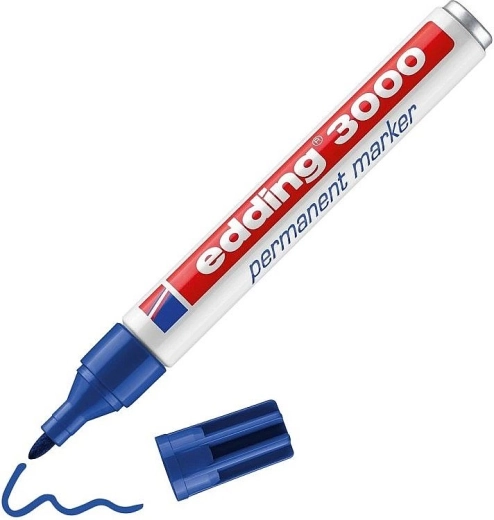 Edding 3000 Permanent Marker, Blue