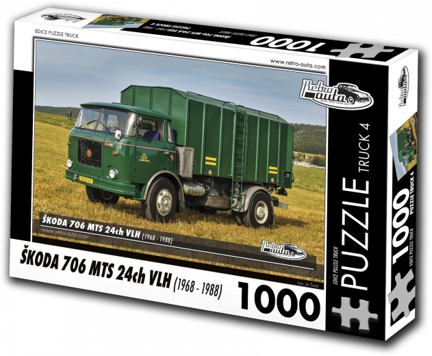 Puzzle RETRO-CARS TRUCK Škoda 706 MTS 24ch VLH 1000 pieces