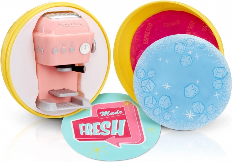 Coffee maker and accessories in practical packaging
