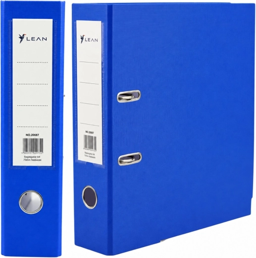 A4 Lever Arch File, 75 mm spine, blue