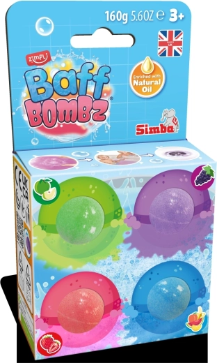 Baff Bombz ароматни бомби за вана 4 бр.