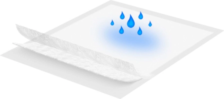 High absorbency thanks to 8 layers