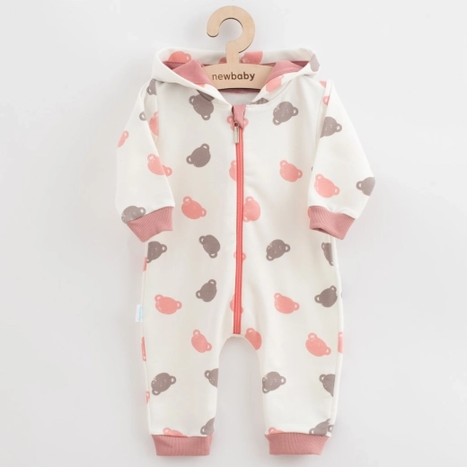 Baby sweat jumpsuit New Baby Little One pink