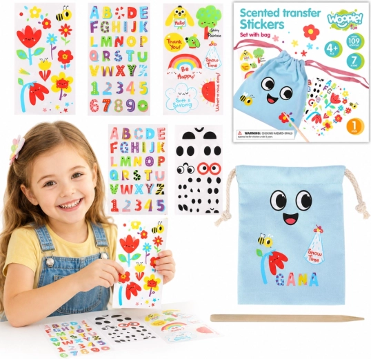 Woopie Art&Fun творчески комплект за украсяване на чантичка със стикери