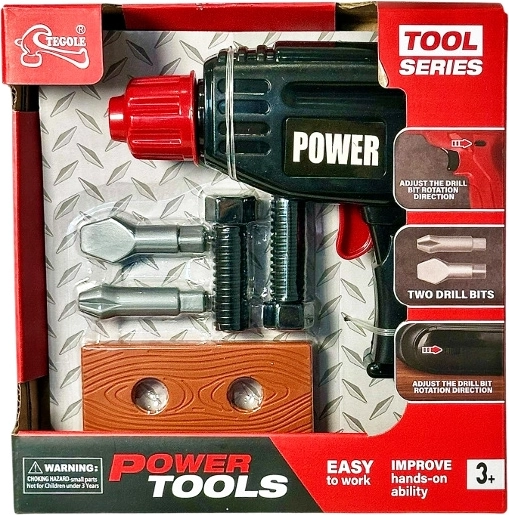 Kids’ tool set with electric drill