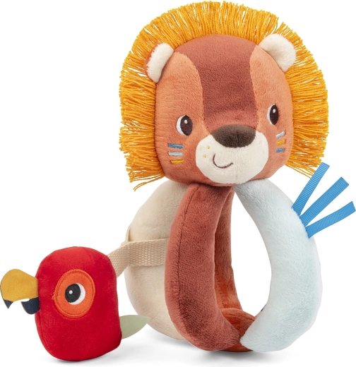 Lilliputiens rattle Lion Jack and Parrot