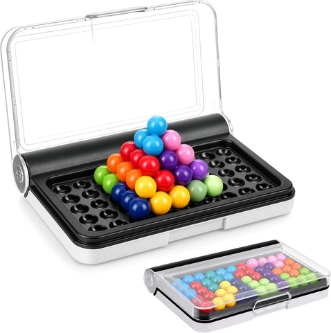 Logic Game with Colorful Pieces and Game Board