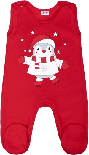 Infant cotton footed romper New Baby Winter Penguin
