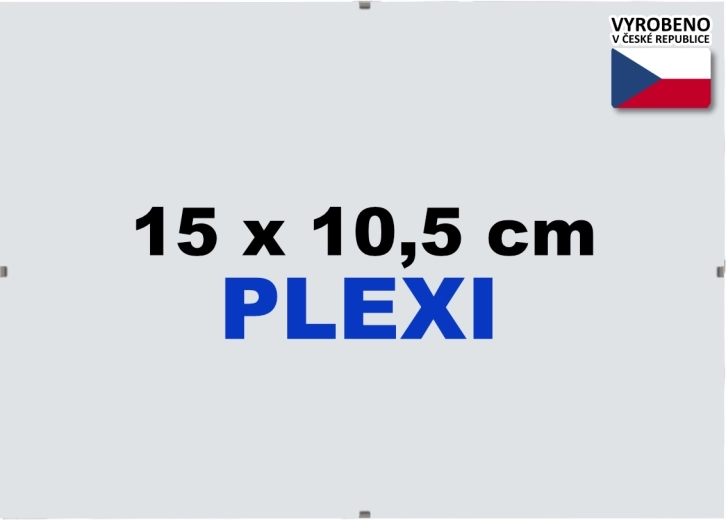 Frame Euroclip 15x10.5 cm with Plexiglass