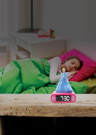 Easy-to-read alarm clock for a child